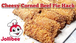 Cheesy Corned Beef Pie Recipe  No Bake Jollibee Breakfast Pie Hack  Quick and Easy Snack for Kids [upl. by Bradman]