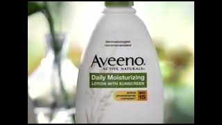 Aveeno Daily Moisturizing Lotion with Sunscreen Commercial 2008 [upl. by Nelloc161]