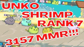 Rank 7 3157 MMR Plant Unko Shrimpinator Backdoor Mech  Season 20  Axie Infinity [upl. by Selec]