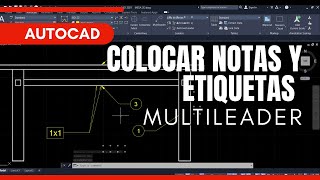 directriz multiple leader en autocad [upl. by Arreit]