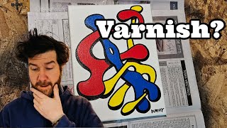 How to Varnish Your Painting with Krylon Kamar Varnish [upl. by Broucek]