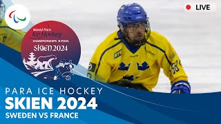 Day 2  Sweden vs France  Skien 2024 World Para Ice Hockey Championships BPool [upl. by Nemsaj]