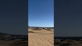 Parachuting 🪂 Maspalomas Dunes Playa del Ingles Holiday 2023 Beach Walk Gran Canaria 🇮🇨 🏝️ [upl. by Ntsud]