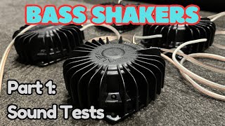 Home Cinema HOW TO WIRE 4 BASS SHAKERS SeriesParallel  with Sound Tests Part 1 [upl. by Woodford]