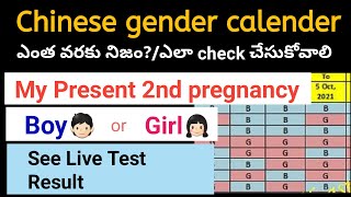 Chinese gender prediction calenderBoyGirlHow to calculate chinese gender calender in telugu [upl. by Nevag]