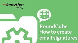 How to create an email signature in RoundCube [upl. by Hijoung]