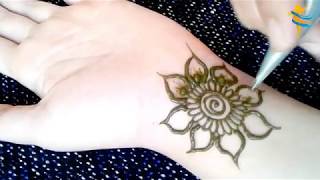 Easy Arabic Mehndi Design 2018  Simple Henna Mehndi Design [upl. by Willing]