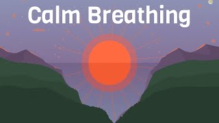 Calm Sunrise Breathing Animation  HRV Resonant Coherent Breathing [upl. by Yboc]