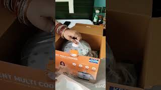 Aao Dekhe Electric ⚡ Cooker Unboxing of Electric Cooker🫣 shortvideo short shorts shortsfeed [upl. by Negrom462]