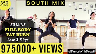 DWD109 30mins DAILY 350 calories  SOUTH MIX Workout  Tamil Telugu Kannada Malayalam [upl. by Enidan]