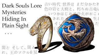 Dark Souls Lore Mysteries Hiding In Plain Sight [upl. by Gunas808]