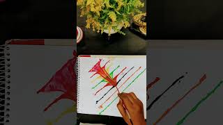 easy and beautiful thread painting 🌟🌟 [upl. by Lajet]