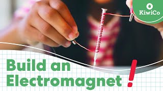 How to Make an Electromagnet for Kids  STEAM DIY  KiwiCo [upl. by Peednama]