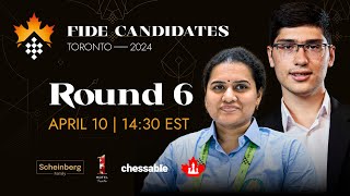 Round 6 FIDE Candidates amp Womens Candidates [upl. by Solon]