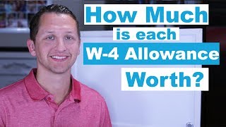 How Much is Each W4 Allowance Worth [upl. by Queenie]