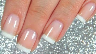 Easiest French Manicure Nail Tutorial [upl. by Berk]