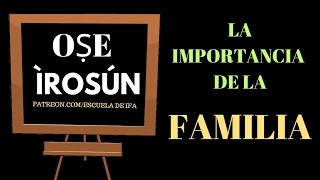 OSE IROSUN LA IMPORTANCIA DE LA FAMILIA [upl. by Anoif]