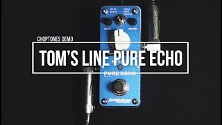 Toms Line Pedals  APE3 Pure Echo  Playthrough Echo Digital Delay Pedal [upl. by Nossyla]