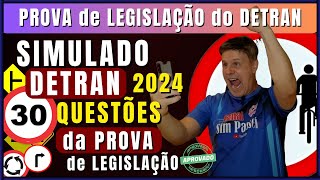 Simulado do DETRAN 2024 Exame legislação de trânsito 2024 30 Questões da Prova teórica do DETRAN [upl. by Terrence]