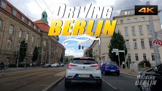 Driving Berlin Germany Tiergarten Siegessäule Hauptbahnhof Wedding 4K 60FPS [upl. by Ahsiki84]