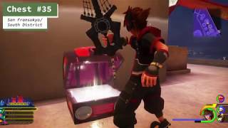 Kingdom Hearts 3  San Fransokyo  All Treasure Chest Locations [upl. by Januarius]