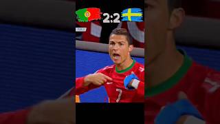 Portugal vs Sweden World cup Qualifiers 2014  ronaldo vs ibrahimovic shorts football [upl. by Gersham]