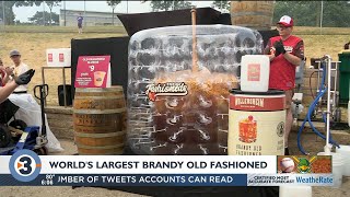 Mallards break record for worlds largest brandy old fashioned cocktail [upl. by Rillis]