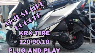 TIRE FOR SUZUKI AVENIS 125 1209010 PLUG AND PLAY KRX TIRE [upl. by Boarer320]