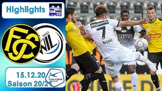 Highlights FC Schaffhausen vs FC Wil 15122020 [upl. by Schindler]