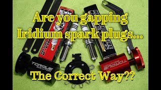 How to Gap Iridium spark plugs [upl. by Savanna423]