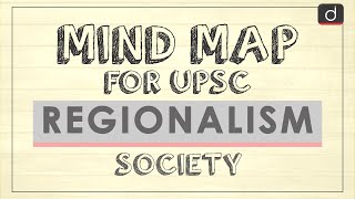 MindMaps for UPSC  Regionalism Society [upl. by Langelo]