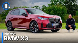 Nuova BMW X3 2024  La PROVA 🇩🇪 Ora Q5 e GLC devono TREMARE [upl. by Askari]