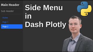 Side Bar Menu in Dash Plotly  Python Tutorial [upl. by Tnecnivleahcim701]