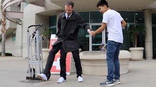 Three Legged Man Prank in USA  Julien Magic [upl. by Graniah769]