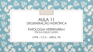 Aula 11 Tumefação Pato1 [upl. by Farmer]