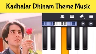 Kadhalar Dhinam Theme Piano Notes  Perfect Piano Tamil Songs [upl. by Hayes]