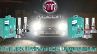 Fiat Egea Mirror Philips Ultinon LED Far Uygulaması [upl. by Suoicul508]