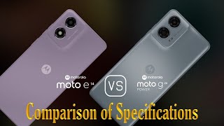 Motorola Moto E14 vs Motorola Moto G24 Power A Comparison of Specifications [upl. by Garda]