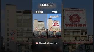 Before  After  Banner Unroll CGI Ads cgiads cgi 3d ads vfx animation blender [upl. by Anilorak792]