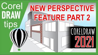 coreldraw2021 New perspective tool in CorelDraw 2021 Part 2 of 2 [upl. by Ennaed]