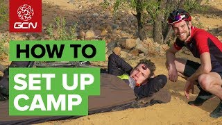 GCN Goes Bikepacking  How To Set Up Camp [upl. by Lipski]