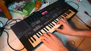 Yamaha PSS480 FM Synthesizer quotWobble Padquot [upl. by Ensoll687]