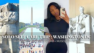 vlog My Solo Self Care Trip to DC  Storytime  Museums  More  Janika Bates [upl. by Chemash919]