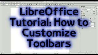 LibreOffice Writer Tutorial Customize your Toolbars [upl. by Odnamra842]