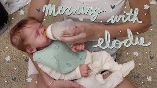 Morning Roleplay with Silicone Baby Elodie  Kelli Maple [upl. by Guttery]