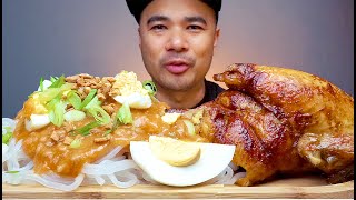 CHICKEN ROTISSERIE  PALABOK NOODLES  MUKBANG ASMR  ALFIE EATS [upl. by Elocyn868]