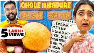 😱 Finding The Best CHOLE BHATURE Challenge 😱 [upl. by Akerahs]