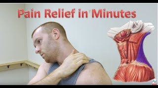 Upper Trapezius Release  Trigger Point Release Neck Pain Relief [upl. by Latrice]