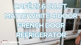 Cafe 276 CuFt Matte White 4Door French Door Refrigerator Model [upl. by Ahsiram]