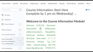 Course Information Module  243 [upl. by Linis]